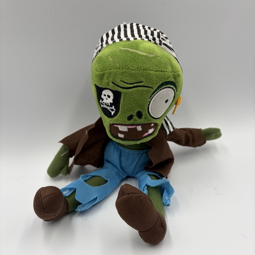 Plants‎ vs. Zombies PvZ Plush 2013 WORLDMAX PIRATE ZOMBIE 12" RARE